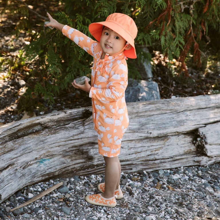 Jan & Jul  Aqua Dry Bucket Hat - Bright Orange