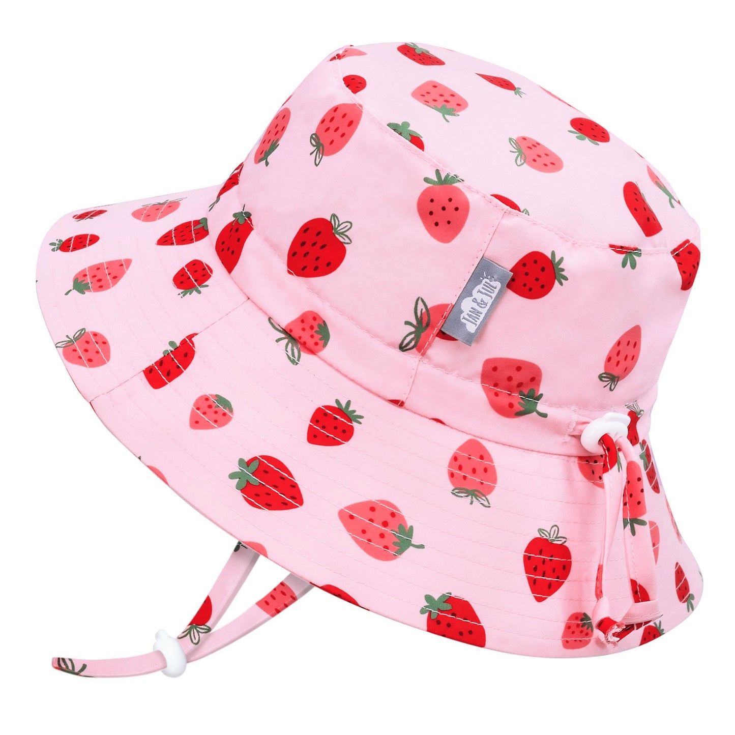 Jan & Jul  Aqua Dry Bucket Hat - Pink Strawberry