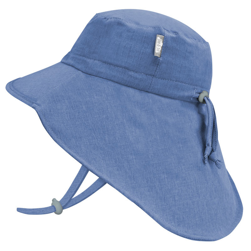 Jan & Jul Aqua Dry Adventure Hat | Blue - Blue Trim