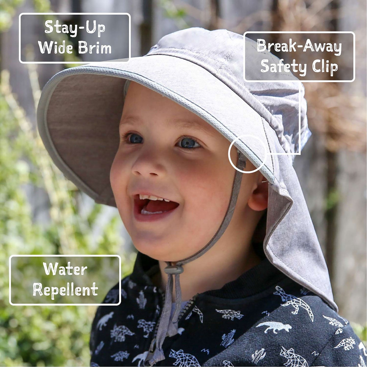 Jan & Jul  Aqua Dry Adventure Hat - Forest Friends