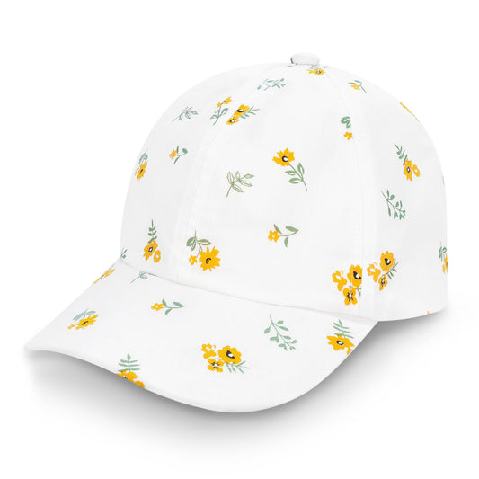 Jan & Jul Lite Baseball Cap - Yellow Flower