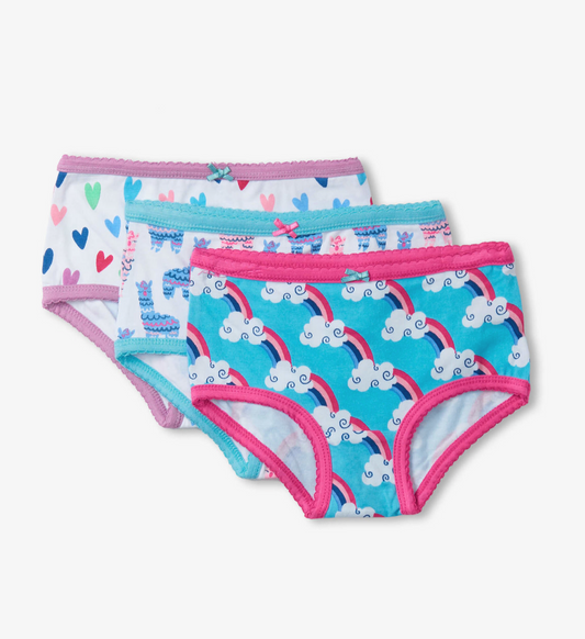 Hatley Happy Prints Girls Hipster Underwear 3 Packs