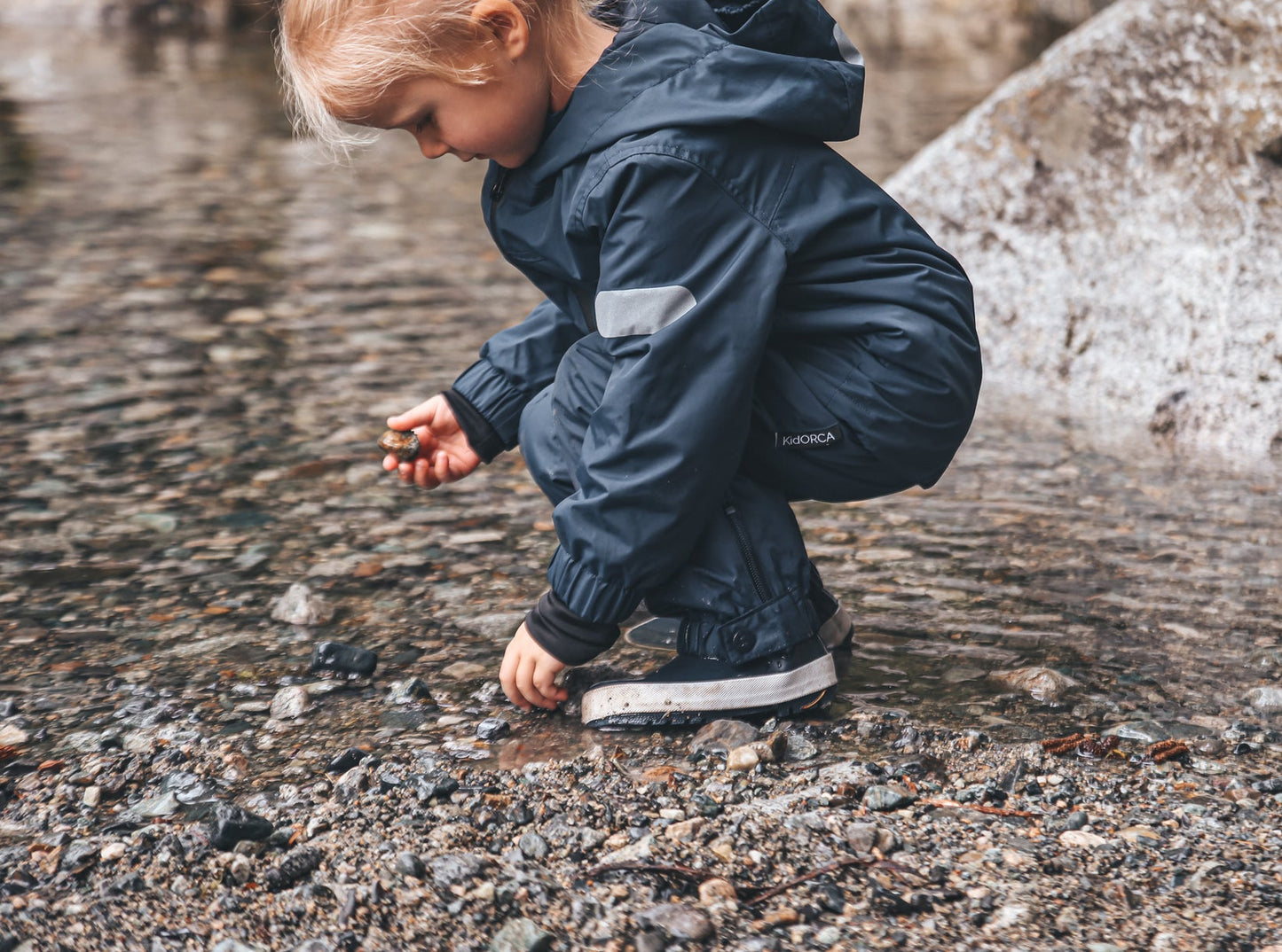 KidORCA Kids Rain Boots with Above Knee Waders