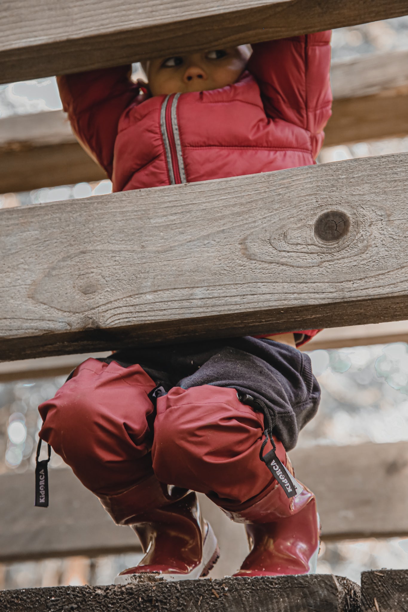 KidORCA Kids Rain Boots with Above Knee Waders