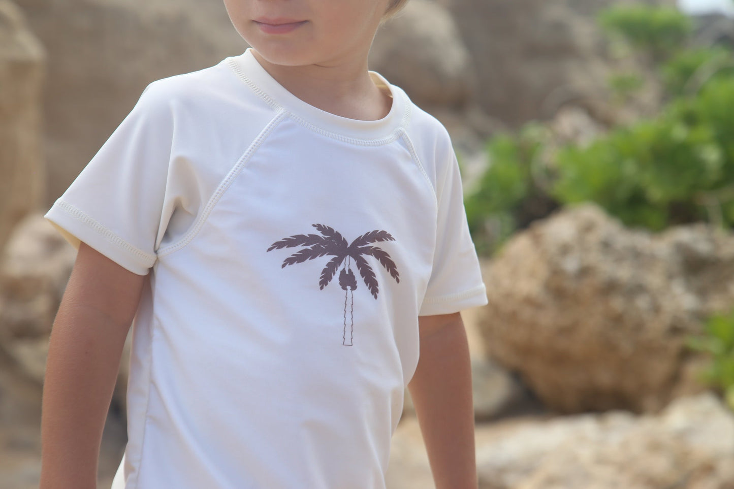 KidORCA Short Sleeve Rashguard - Palm Tree