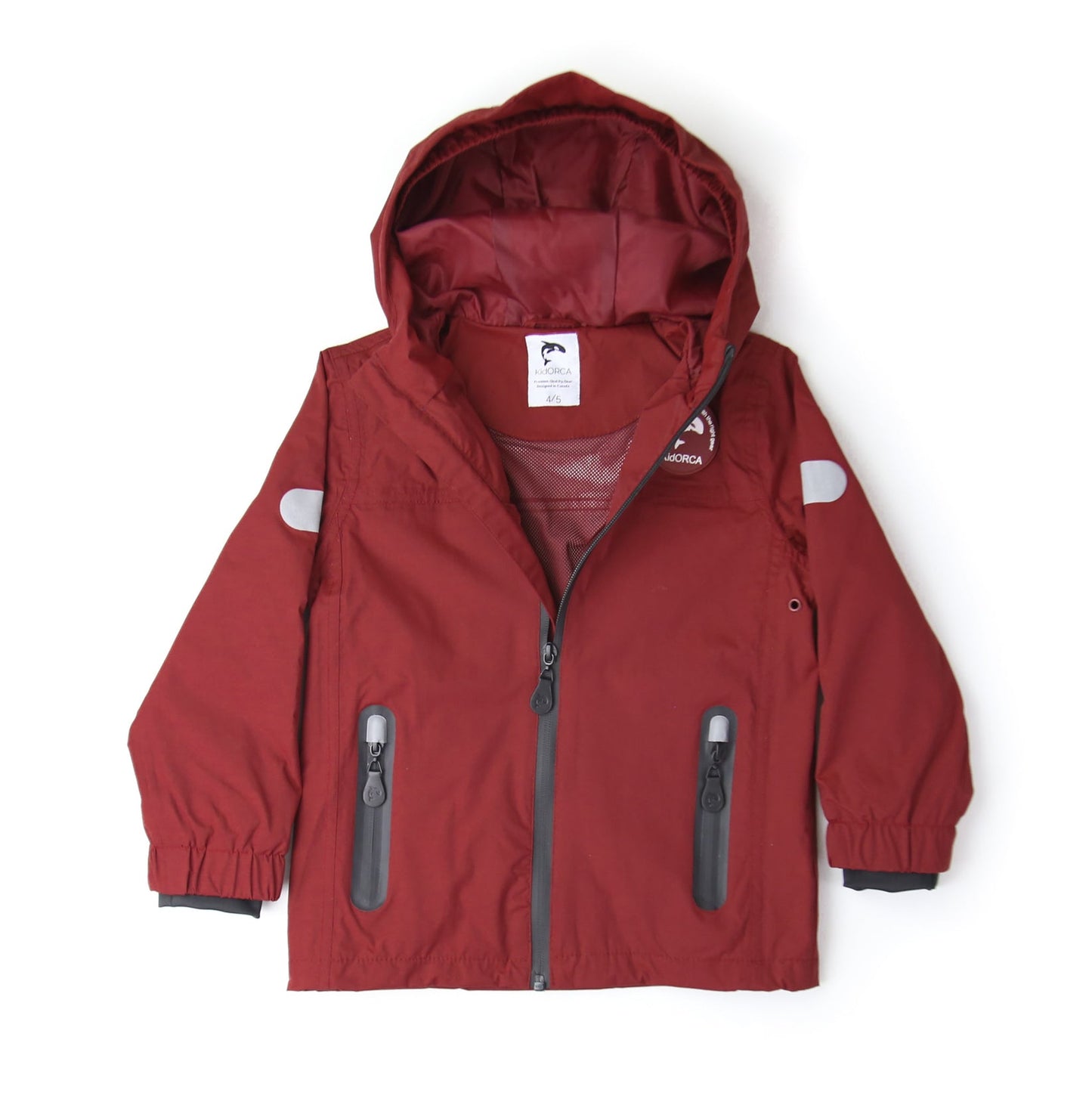 KidORCA Kids Rain Jacket - Merlot