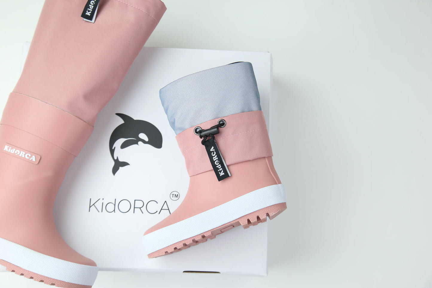 KidORCA Kids Rain Boots with Above Knee Waders