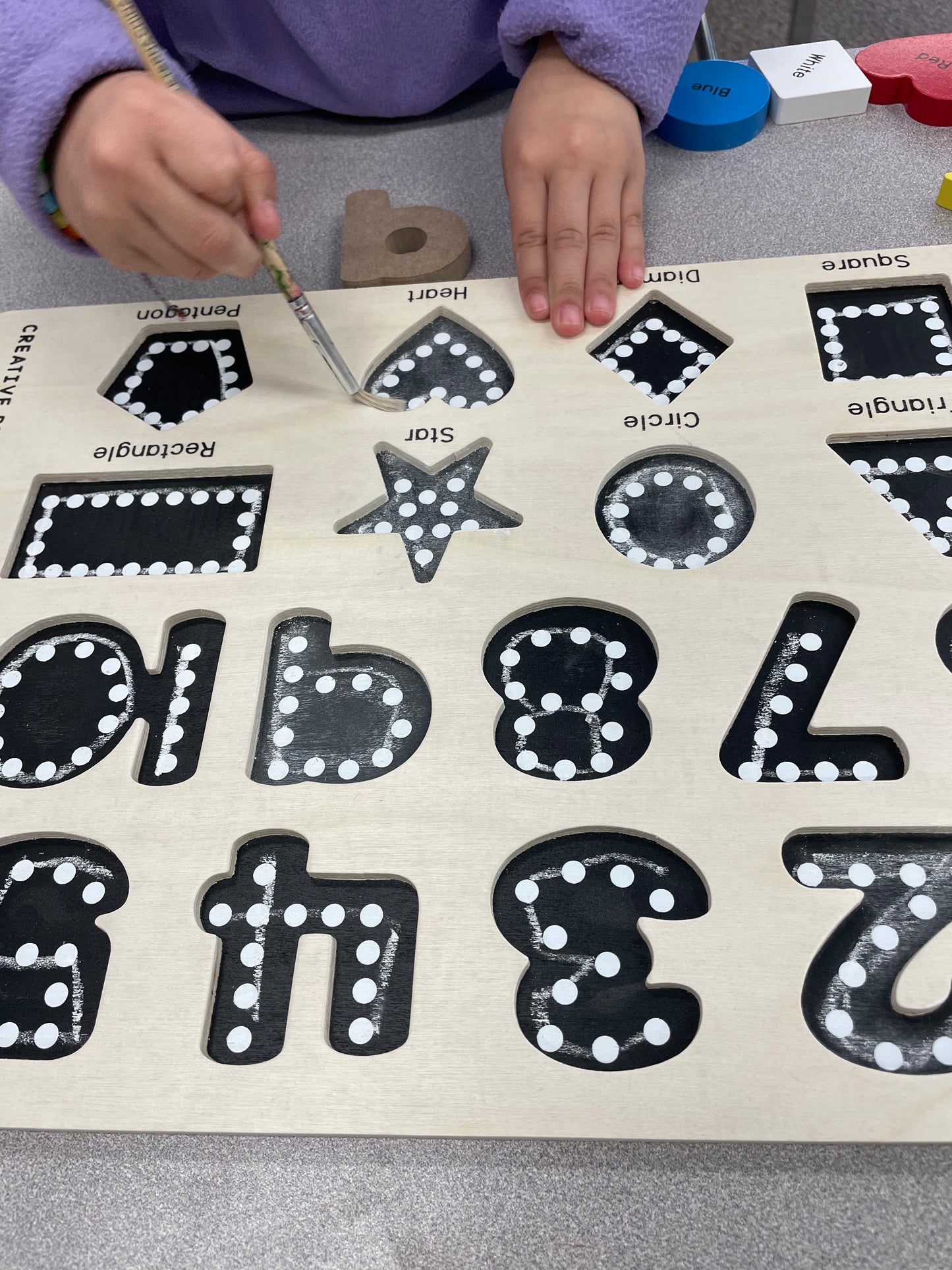 Creative Beginning - Pre School Raised Puzzle Numbers/Shapes/Colors