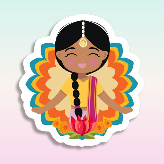 Joeydolls-Indian Cultural Celebration Die Cut Sticker