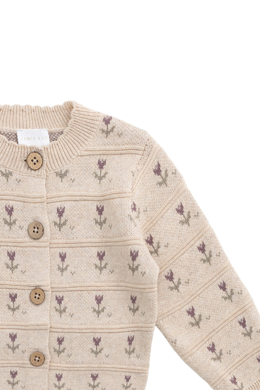 Jamie Kay - Penny Knitted Cardigan - Penny Flower Jacquard