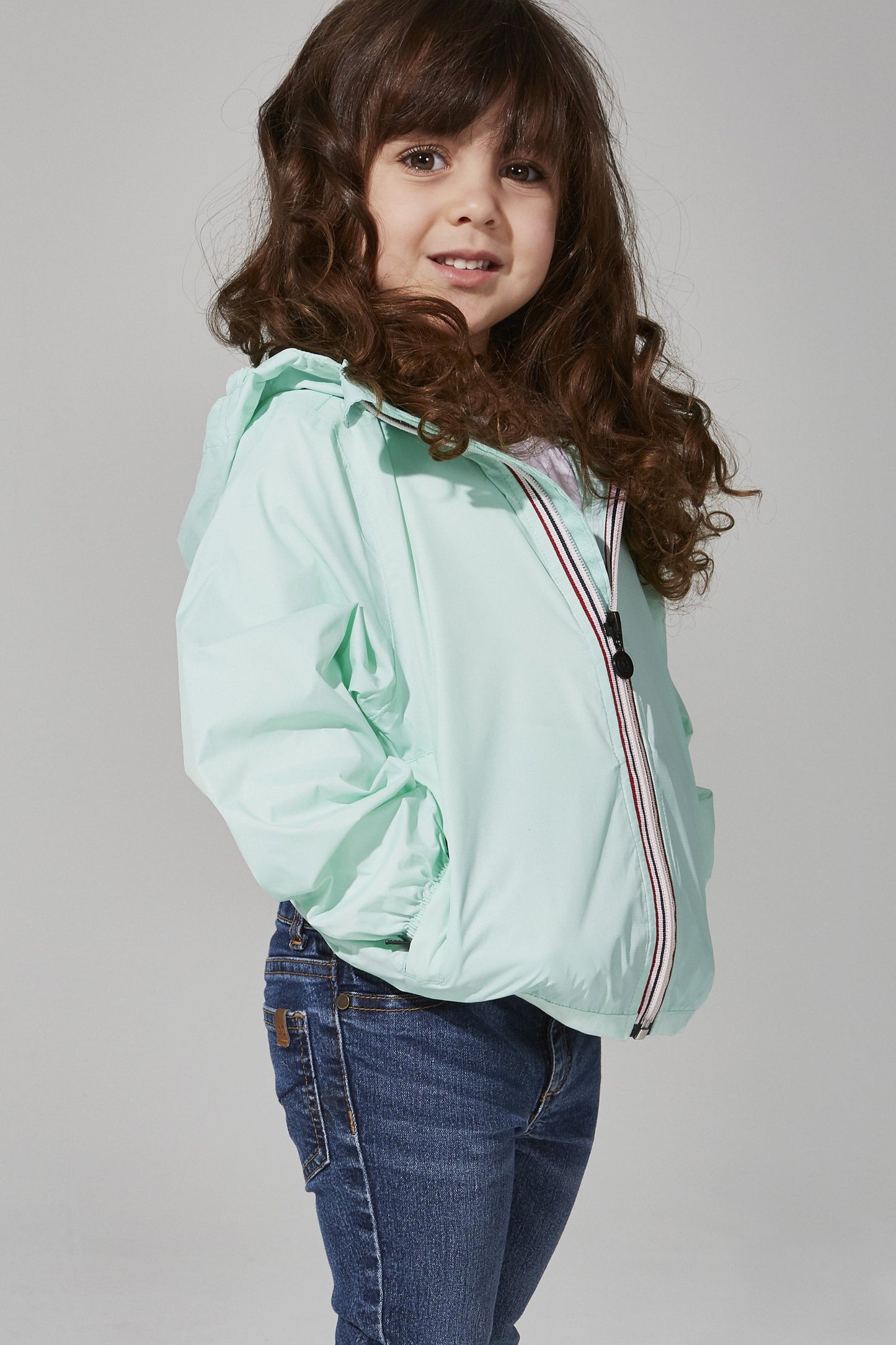 O8Lifestyle Kids Full Zip Front Jacket Mint