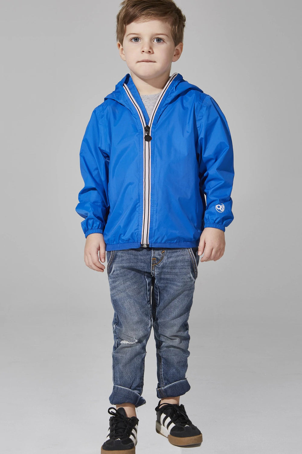 O8Lifestyle Kids Full Zip Front Jacket Royal Blue