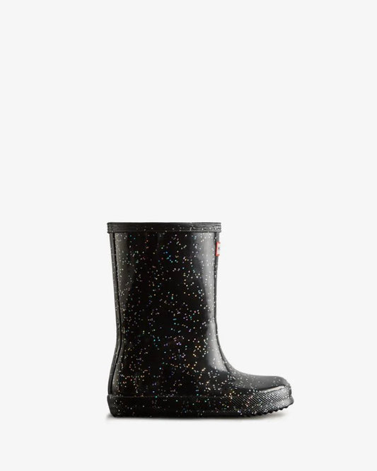 HUNTER Little Kids Original First Classic Giant Glitter - Black