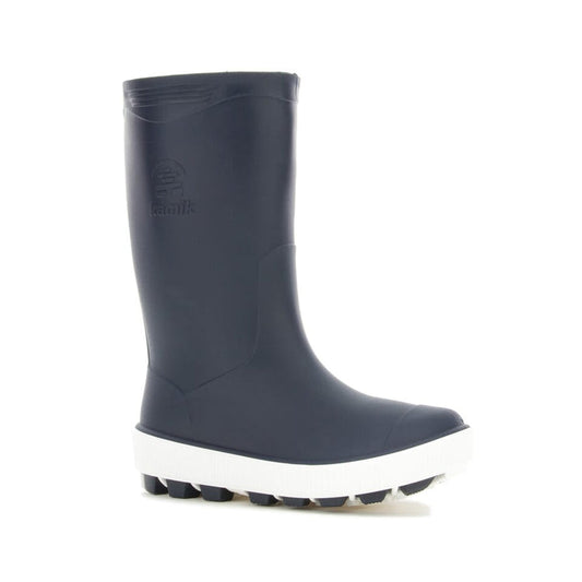 Kamik Riptide Kids' Rain Boot Navy/White