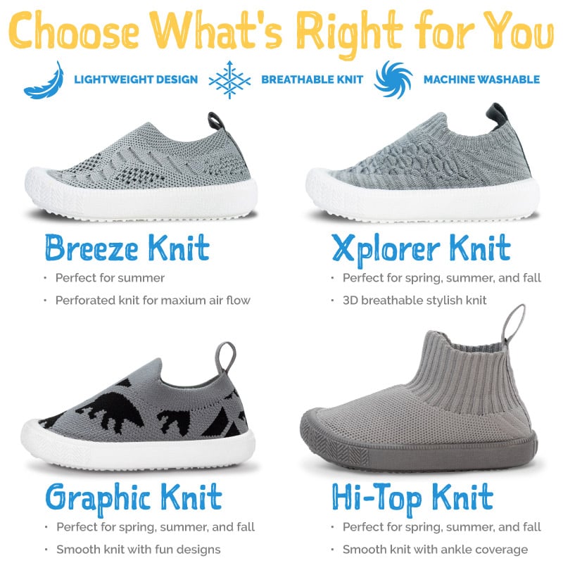 Jan & Jul Kids Breeze Knit Shoes | Driftwood