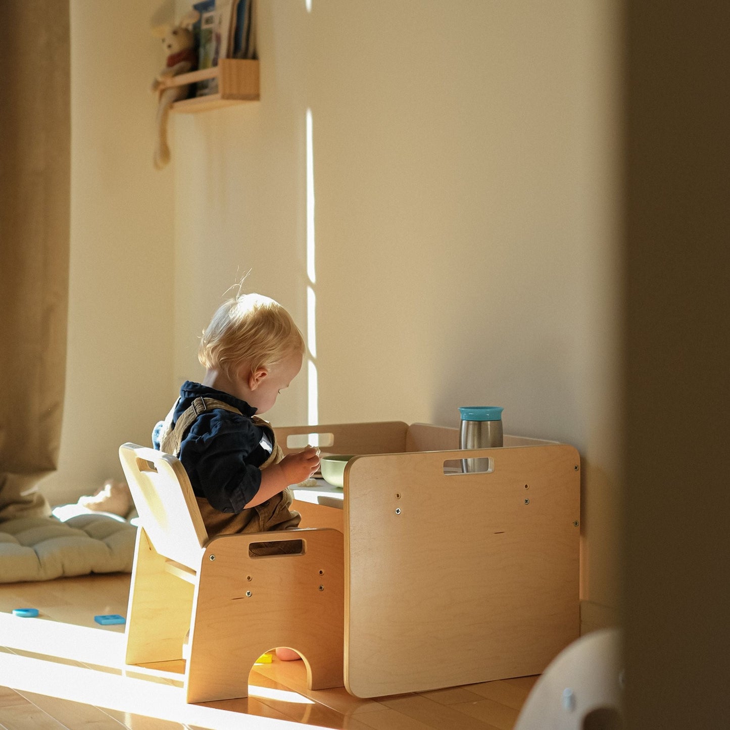 PAPAYA SET - Weaning Montessori Table and Chair Adjustable Height