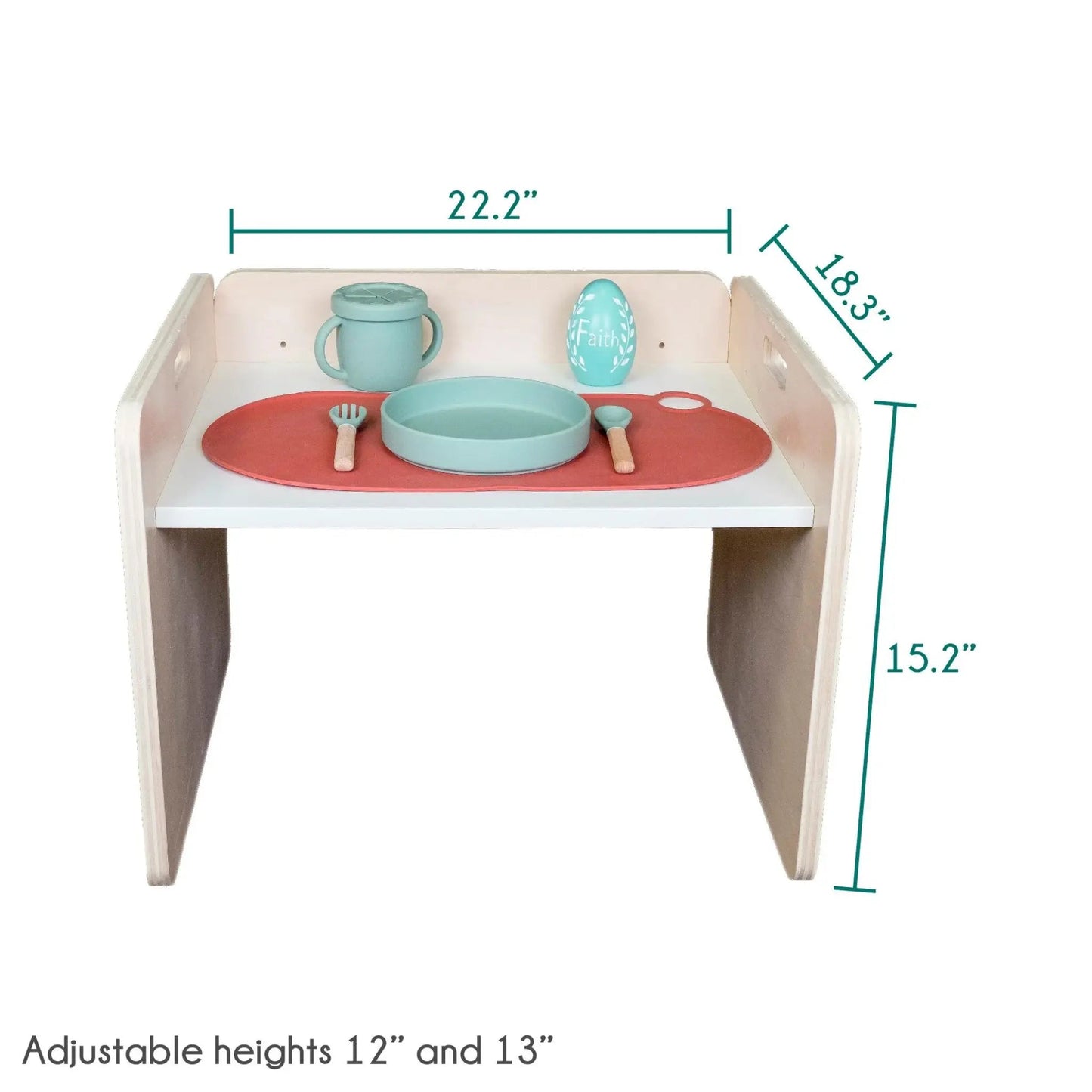 PAPAYA SET - Weaning Montessori Table and Chair Adjustable Height