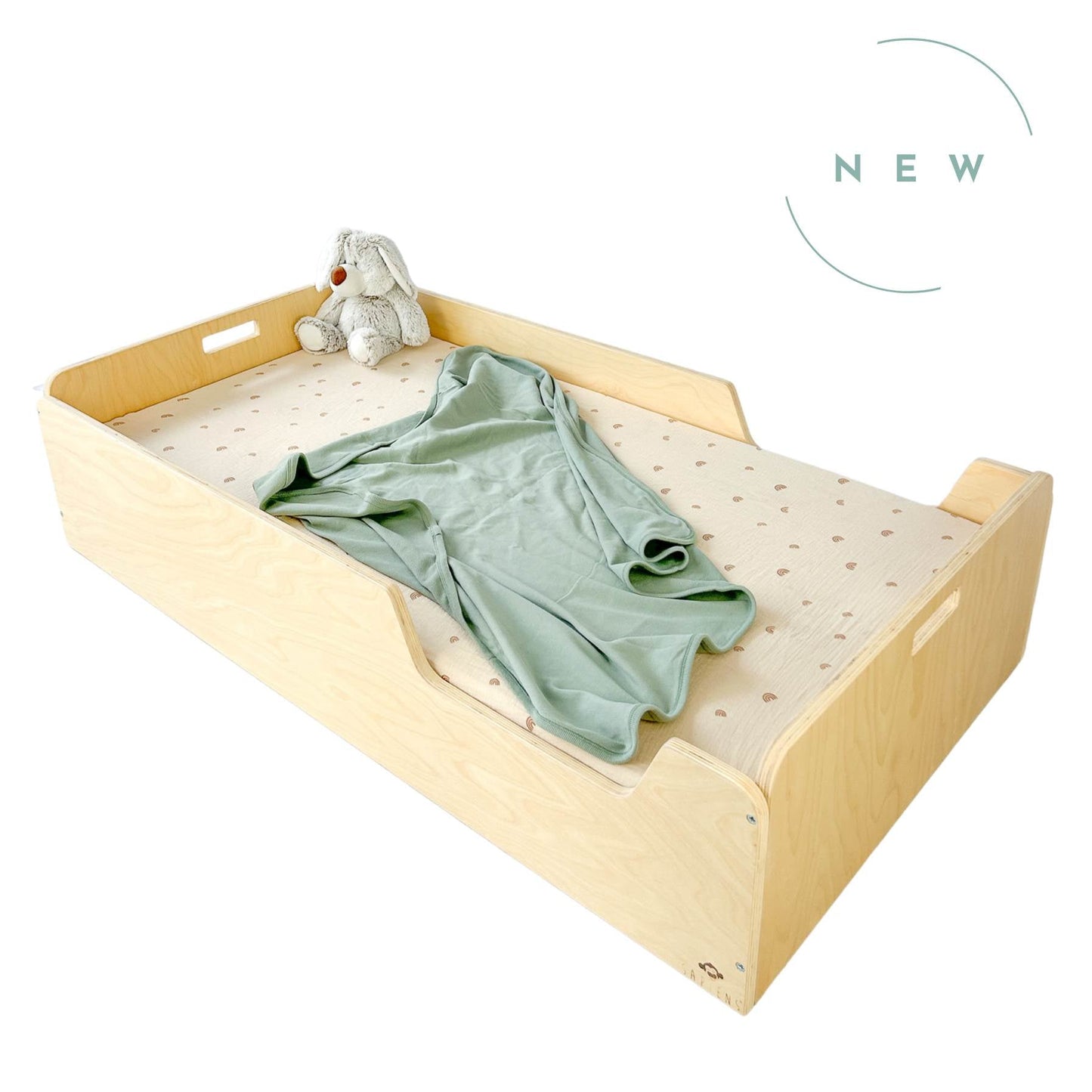 APPLE - Montessori Floor Bed with Rails