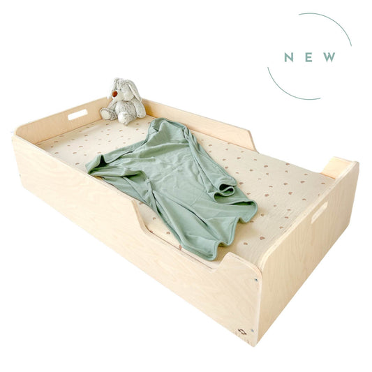 APPLE - Montessori Floor Bed with Rails