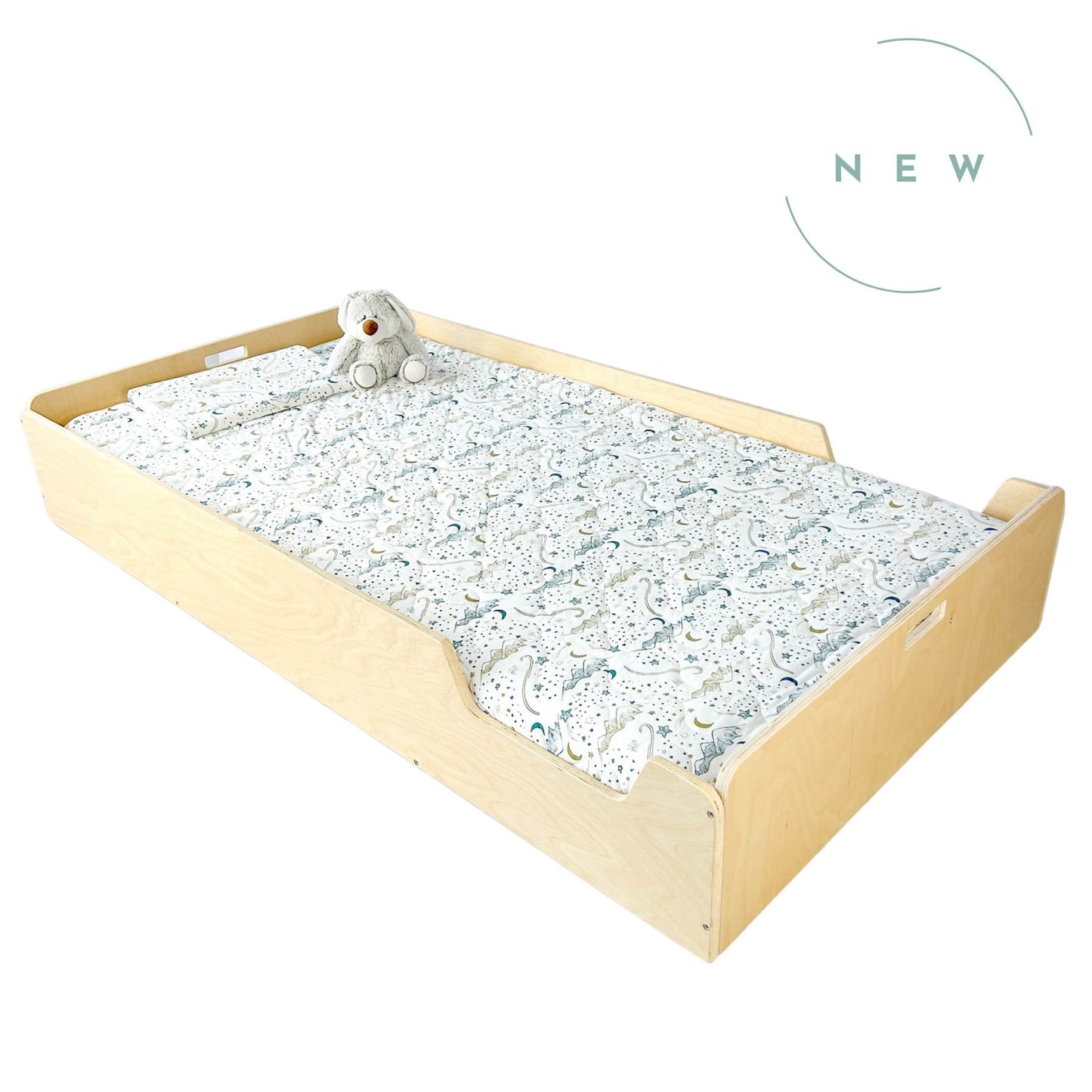 APPLE - Montessori Floor Bed with Rails