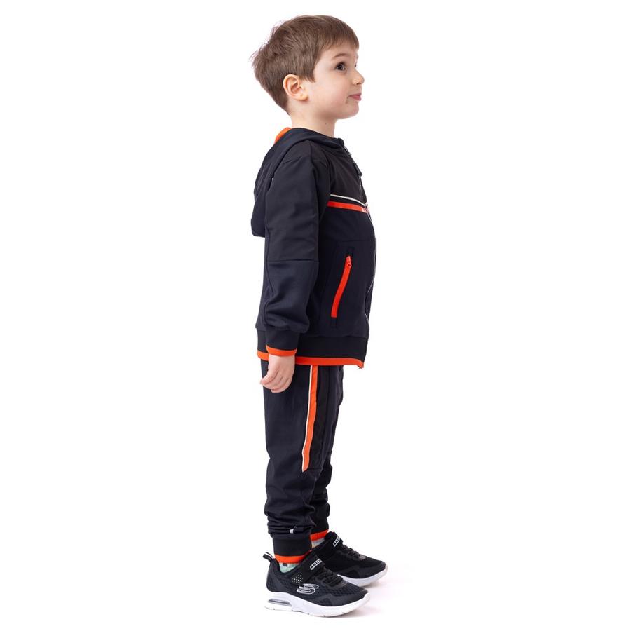 Nano -Boys Black Athletic Hooded Jacket