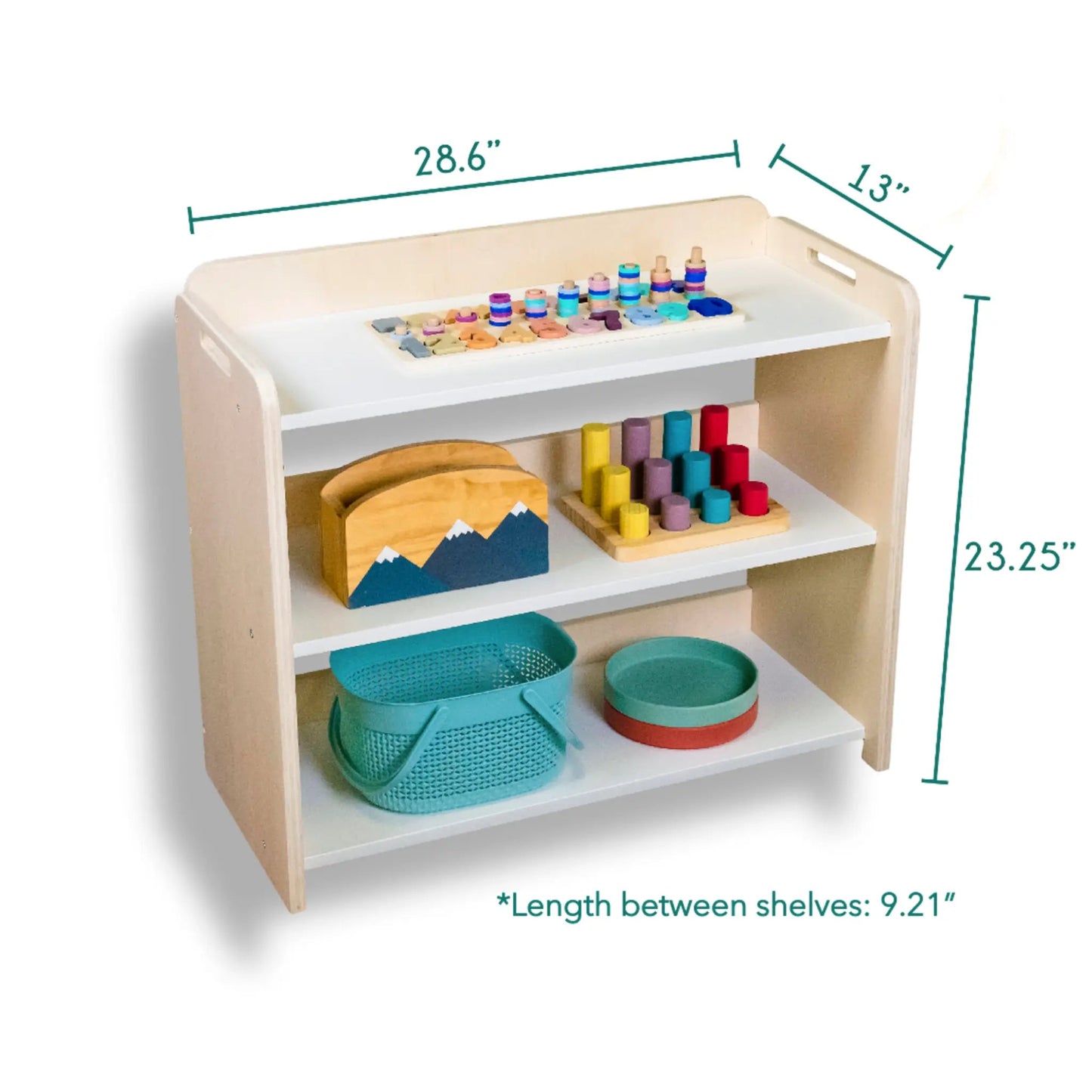 BANANA - Montessori Shelf with Borders