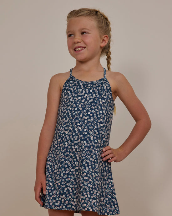 Rylee + Cru Loma Dress - Blue Floral (Indigo)