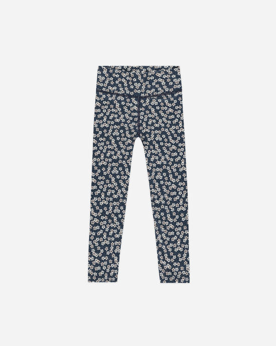 Rylee + Cru Basic Legging - Blue Floral (Indigo)