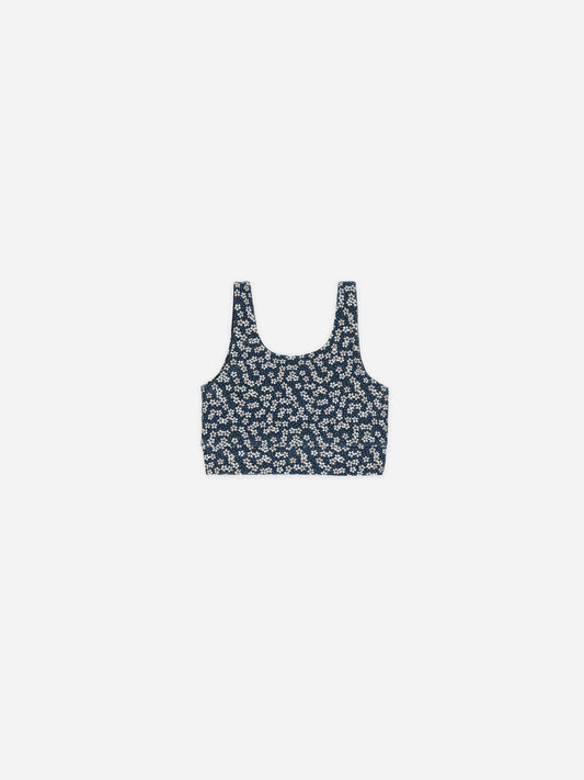 Rylee + Cru Swift Sports Bra - Blue Floral (Indigo)