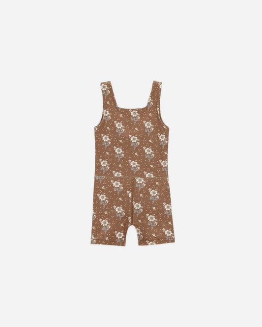 Rylee + Cru Malibu Bodysuit - Autumn Rose (Saddle)