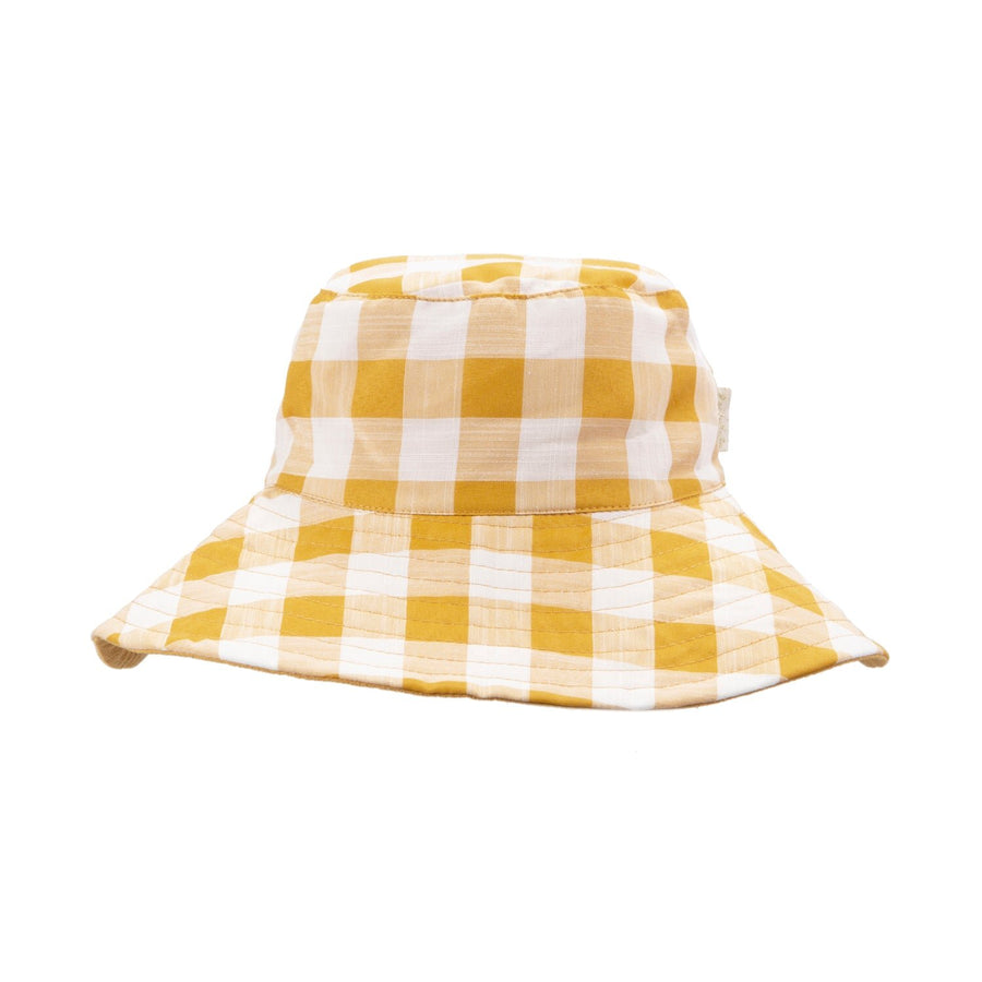 Rockahula - Retro Check Sun Hat Ochre