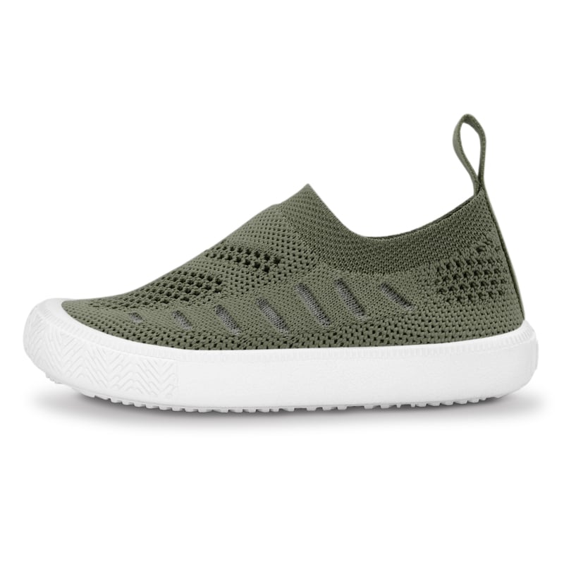 Jan & Jul Kids Breeze Knit Shoes | Army Green