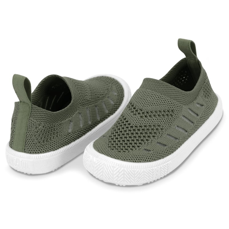 Jan & Jul Kids Breeze Knit Shoes | Army Green