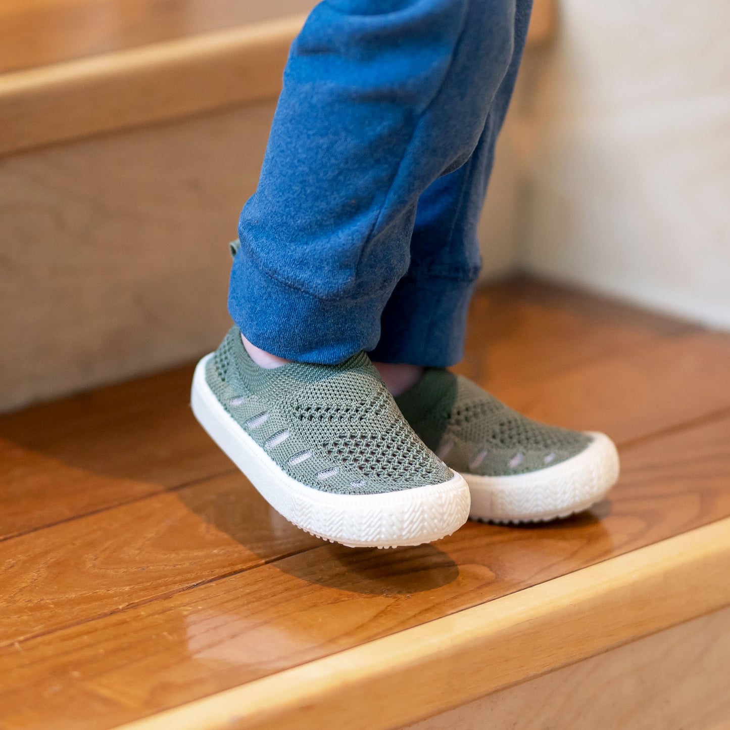 Jan & Jul Kids Breeze Knit Shoes | Army Green