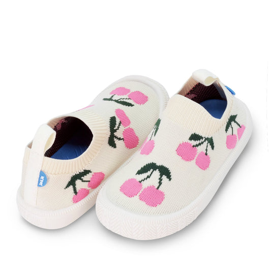 Jan & Jul Kids Graphic Knit Shoes | Cherries