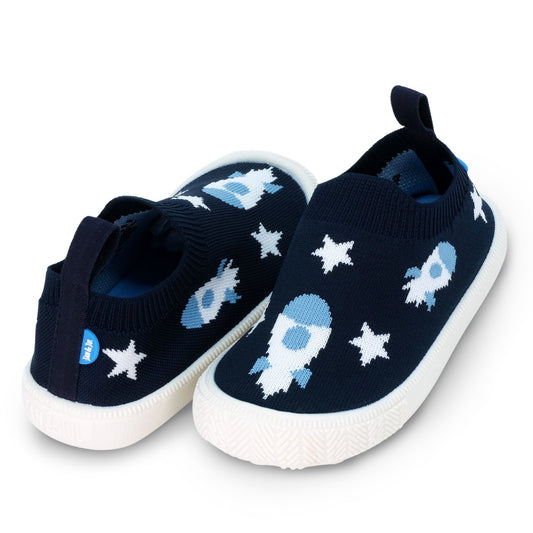 Jan & Jul Kids Graphic Knit Shoes | Rocket