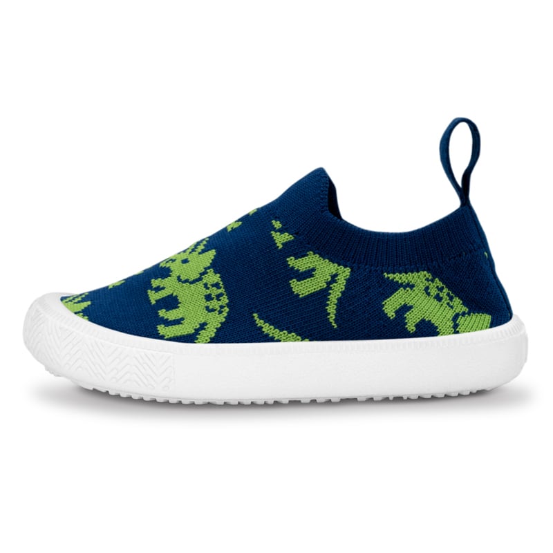 Jan & Jul Kids Graphic Knit Shoes | Triceratops