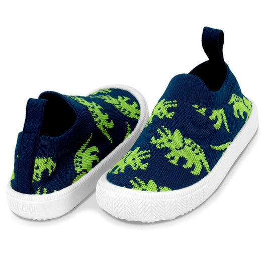 Jan & Jul Kids Graphic Knit Shoes | Triceratops