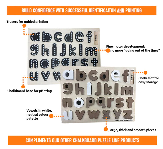 Creative Beginning - Letters Raised Puzzle Lowercase