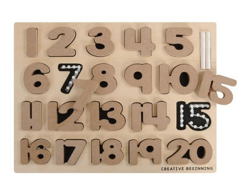 Creative Beginning-Numbers Raised Puzzle