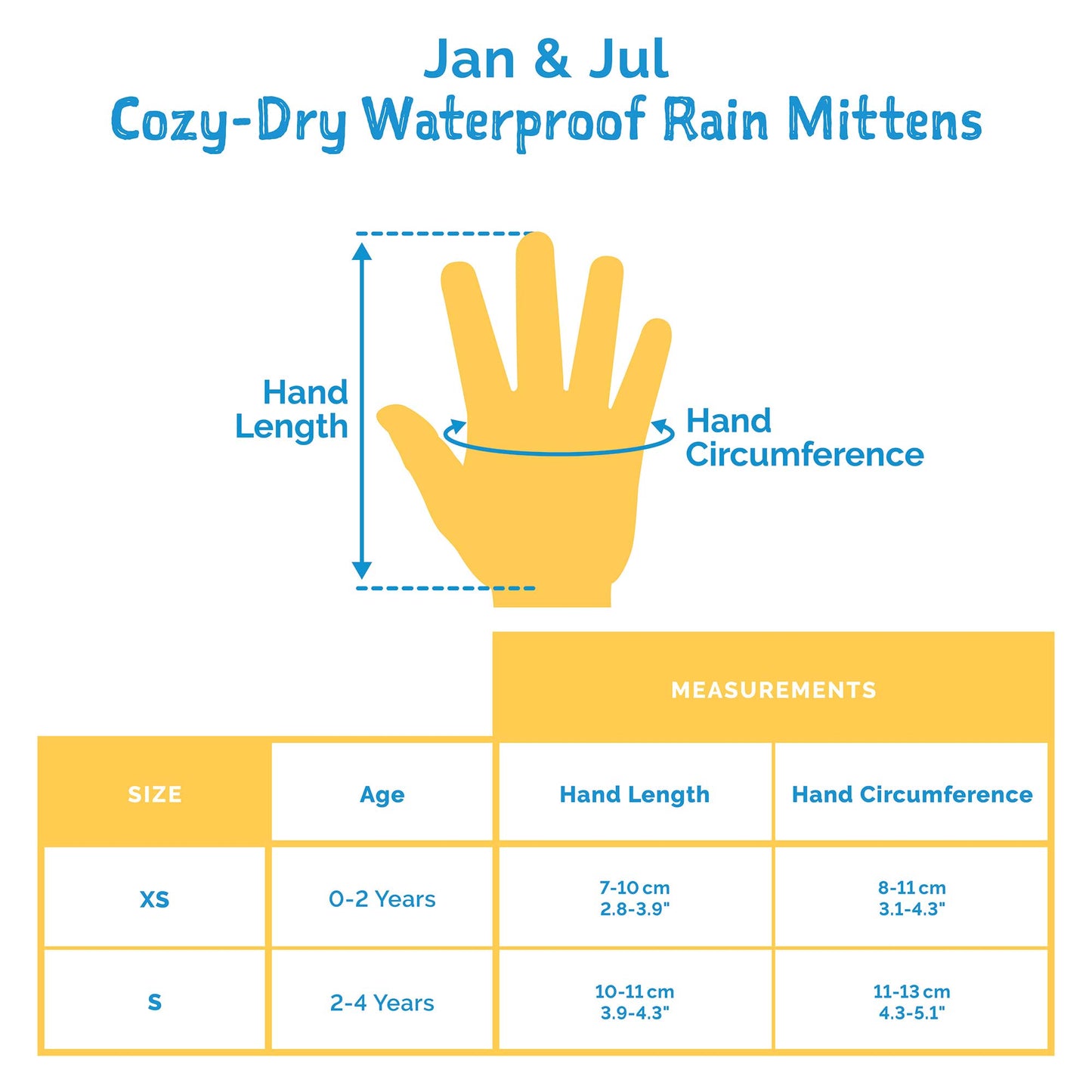 Jan & Jul Cozy-Dry Waterproof Rain Mittens