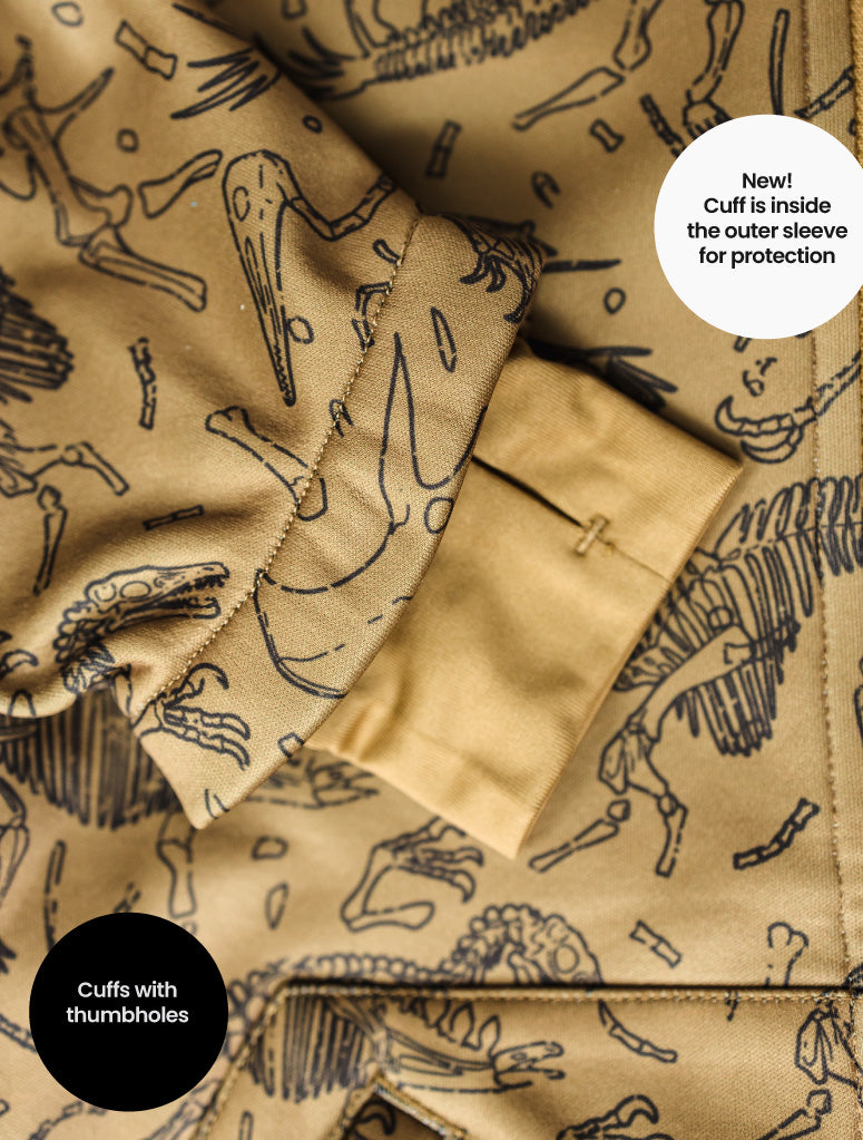 Therm Kids- All-Weather Hoodie Dino Bones