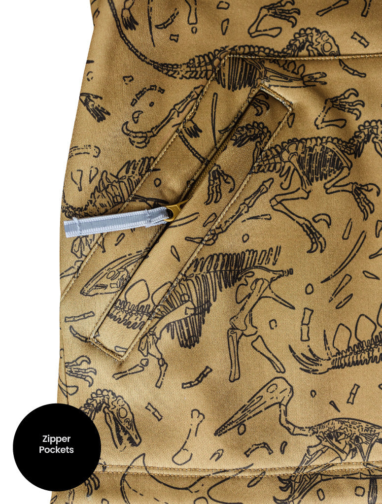 Therm Kids- All-Weather Hoodie Dino Bones