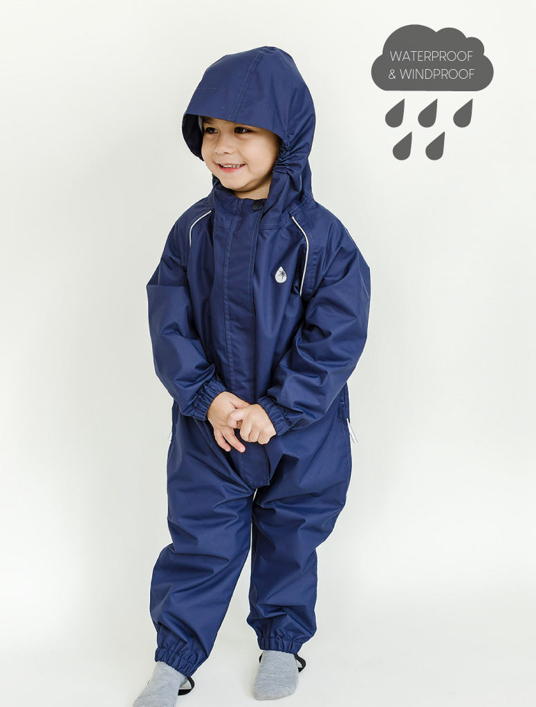 Therm Kids 10K Rainsuit - Navy