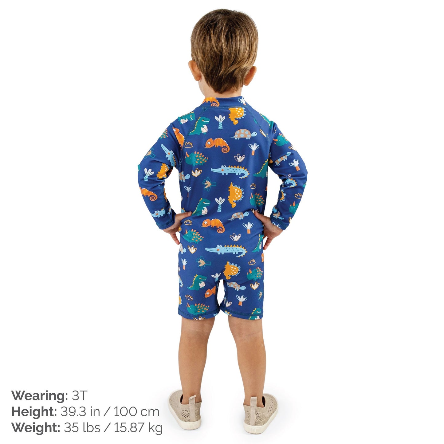 Jan & Jul 1-pc UV Jumpsuit - Dino Buddies