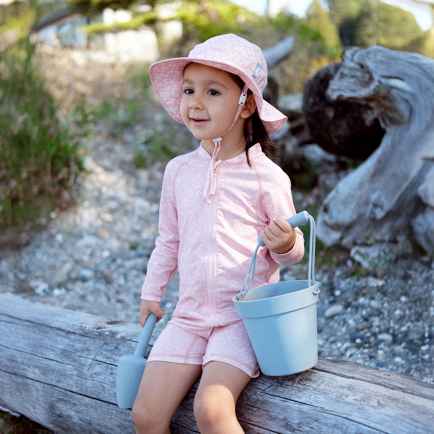 Jan & Jul 1-pc UV Jumpsuit - Pink Prairie