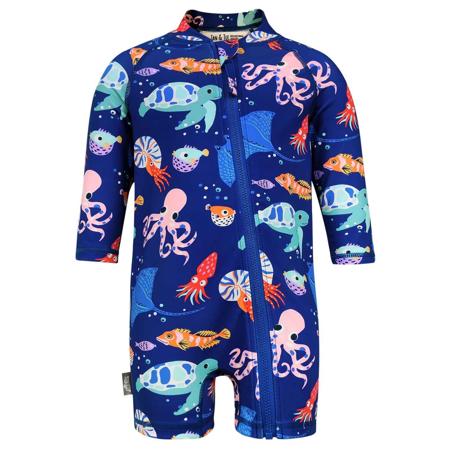 Jan & Jul 1-pc UV Jumpsuit - Sea Friends