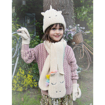 Rockahula: Rainbow Unicorn Knitted Scarf 3-10 Years