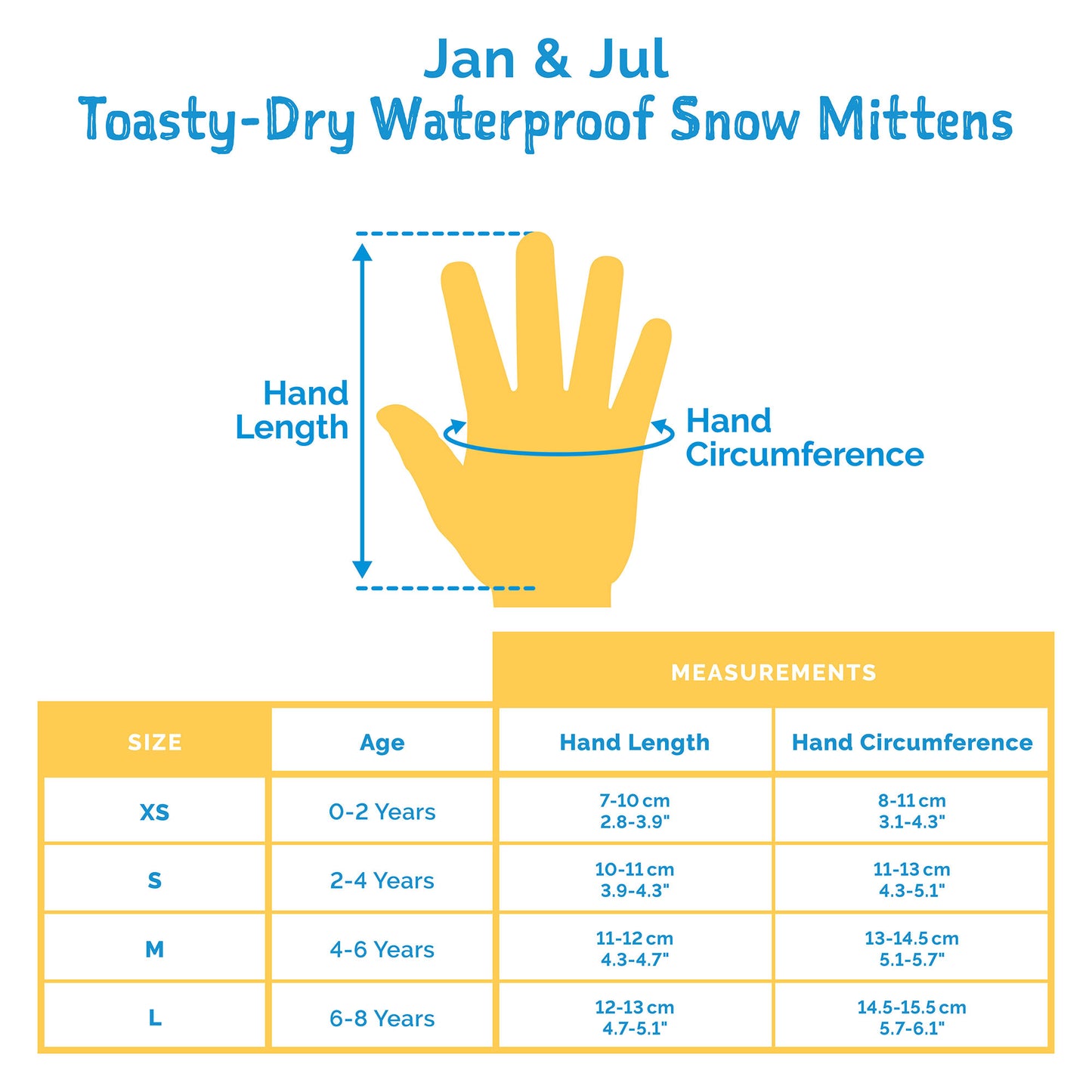 Jan & Jul Toasty-Dry Waterproof Snow Mitten