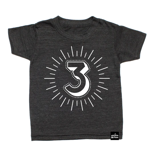 Whistle & Flute Milestone Number T-Shirt